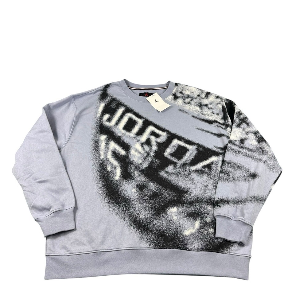 Jordan MVP Mens Crew-Neck Fleece Sweatshirt Indigo Haze HF9313-519 2XL NWT